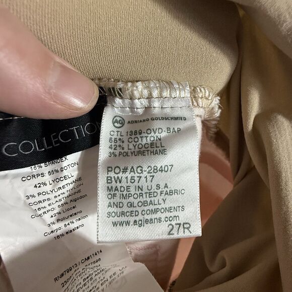 AG Adriano Goldschmied X A Pea In The Pod Pink Maternity Skinny Jeans Size 27 - Picture 8 of 9